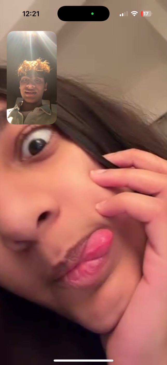 A late night facetime